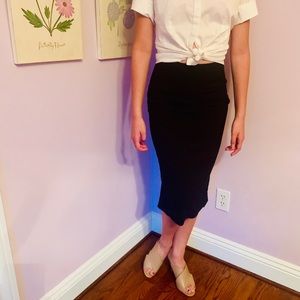 Zara Basic Black Pencil Skirt